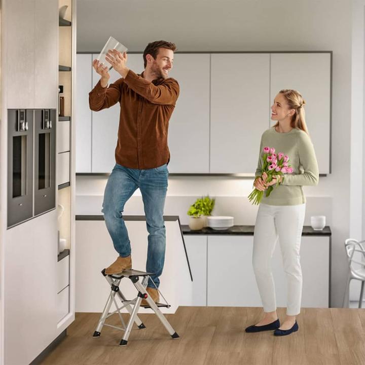 Produktbild Hailo MK80 ComfortLine, Komfort-Trittleiter, 2 Stufen (Trittleiter, 46 cm)