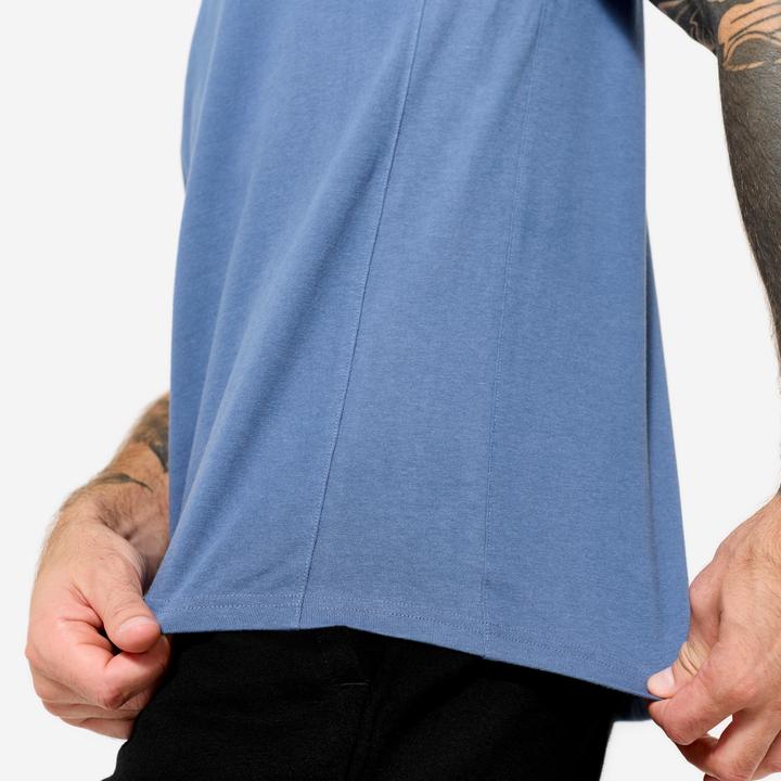 Image du produit Domyos Débardeur de fitness extensible homme, bleu comète (L)