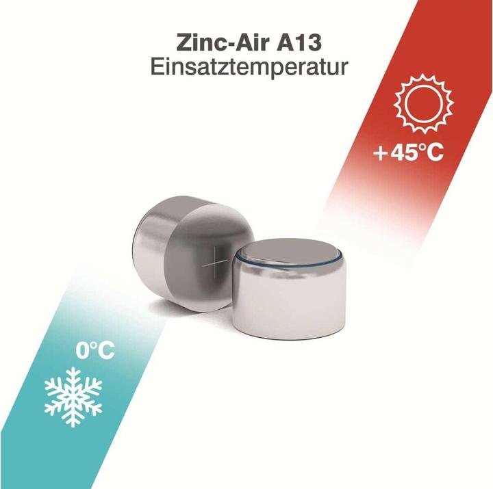 Produktbild Camelion A13 - Einwegbatterie - Zink-Luft - 1,4 V - 6 Stück(e) - Silber - 48 mm (6 Stk., A13, 280 mAh)