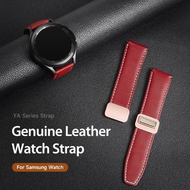 Actual product image Dux Ducis YA Series genuine leather strap (20 mm, Genuine leather, Galaxy Watch6, Gear S2 Classic, Galaxy Watch3 (41mm), Spigot width 20 mm)