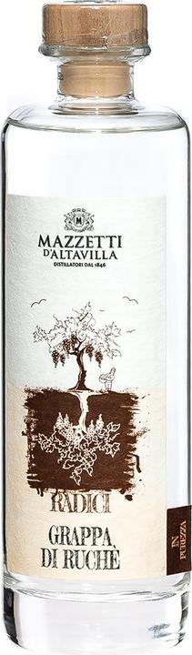 Mazzetti d'Altavilla Grappa Ruchè in Geschenkpackung 0,5 Liter 43 % Vol.
