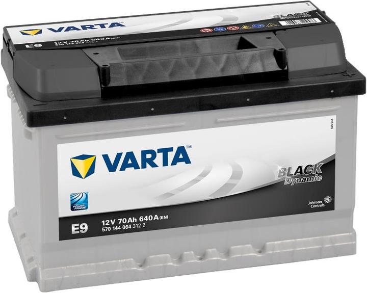 Actual product image Varta Black Dynamic E9 (12 V, 0.07 Ah, 640 A)