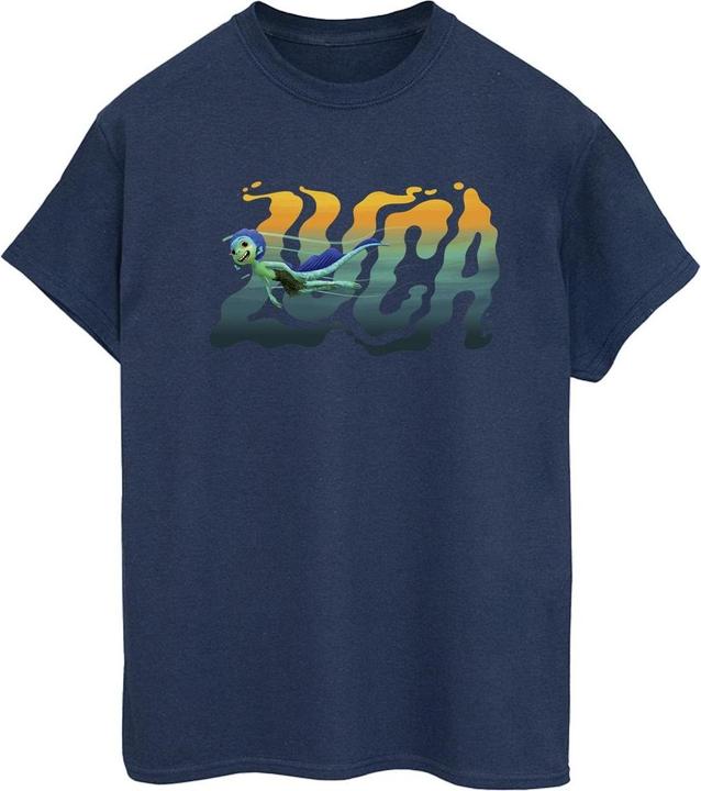 Actual product image Disney Womens/Ladies Luca Swim Cotton Boyfriend T-Shirt (XL)