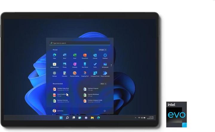 Produktbild Microsoft Surface Pro 8 (13", Intel Core i7-1185G7, 256 GB, 256 GB, Ohne Tastaturlayout)