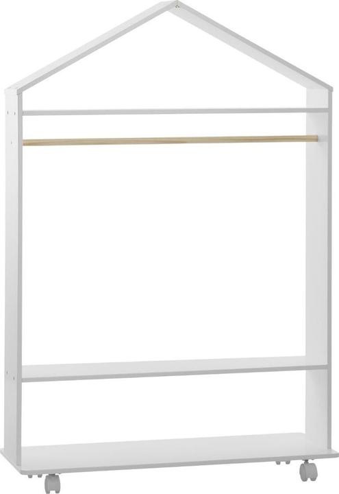 Actual product image Atmosphera Wardrobe with wheels, white (36 cm)