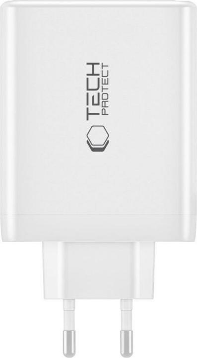 Actual product image Tech-Protect NC100W-GAN GaN network charger 3x USB-C PD 100W / USB-A QC 3.0 - black (100 W)