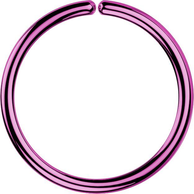Produktbild Star Piercing Micro Piercing Ring violett mit Titanium Beschichtung (ohne Messing, Chirurgenstahl 316L)