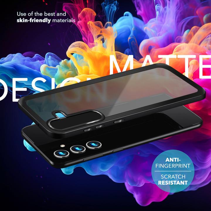 Actual product image Nalia Semi-transparent hybrid cover with protective frame (Samsung Galaxy S24+)