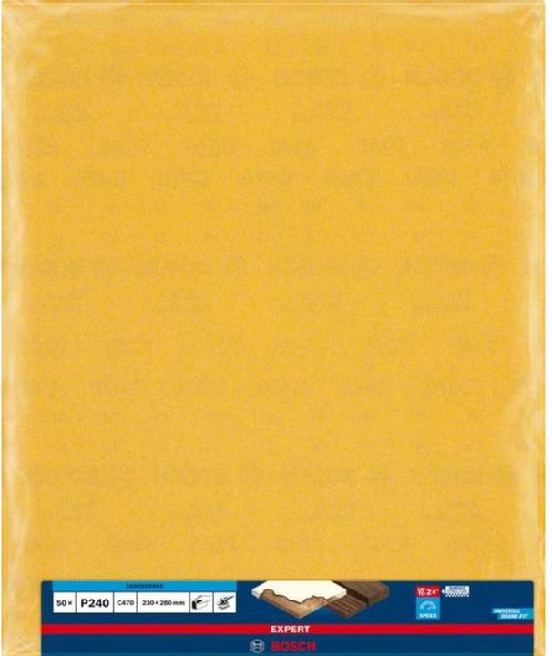 Produktbild Bosch Professional Zubehör EXPERT C470 Schleifpapier zum Handschleifen, 230 x 280 mm, G 240 (240)