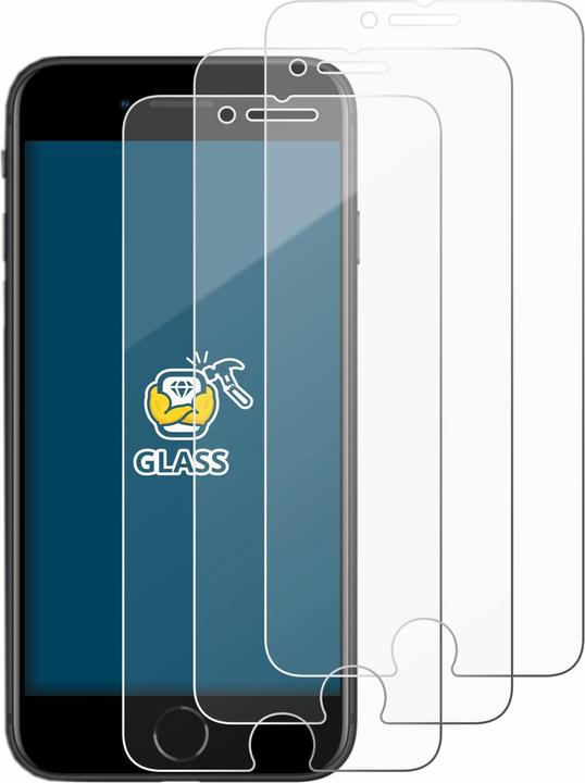 Produktbild BROTECT Panzerglas Hartglas Displayschutz (3 Stück, Apple iPhone SE (2nd Gen))