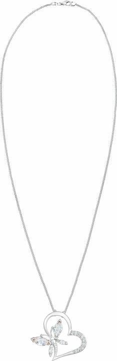 Produktbild Elli Halskette Herz Schmetterling Zirkonia 925 Silber Noble (Zirkonia, 925er Sterling Silber, 45 cm)