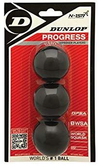 Actual product image Dunlop Squash ball PROGRESS 3-blister