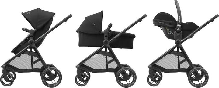 Image du produit Maxi-Cosi Zelia 3 Essential Black (cadre noir & cuir noir)