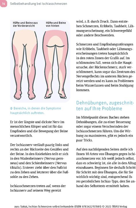 Immagine prodotto Ischias-Schmerzen selbst behandeln (Tedesco, Shintaro Sakai, Birgit Quitterer, 2023)
