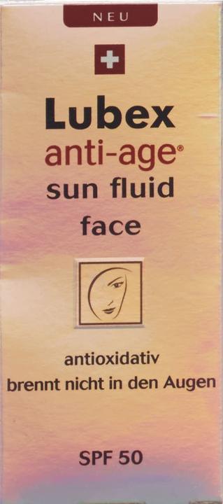 Immagine prodotto Lubex anti-age Sun Fluif FACE UVA + B SPF 50+ (Crema solare viso, SPF 50, 30 ml, 50 g)