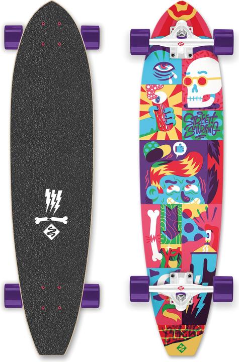 Produktbild MGA Longboard Street Surfing Cut KickTail 36 ' Comics (5.51")