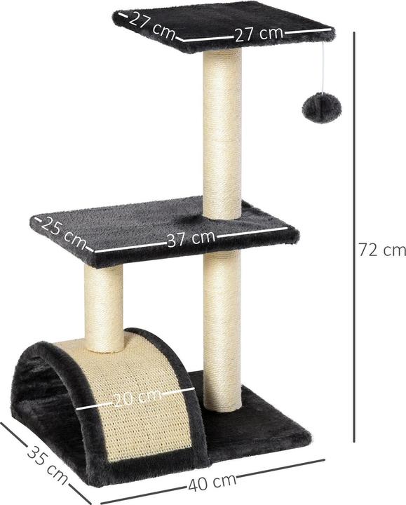 Produktbild Jamb Katzenbaum (72 cm, Dunkelgrau  Beige)