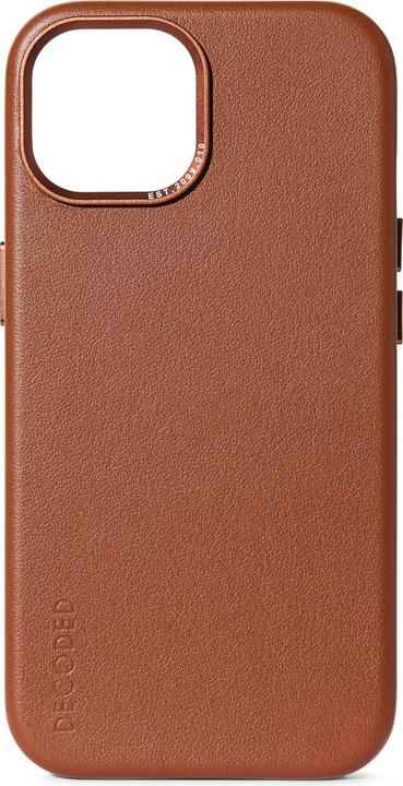 Actual product image Decoded Leather Backcover for iPhone 15 Plus Tan (Apple iPhone 15 Plus)
