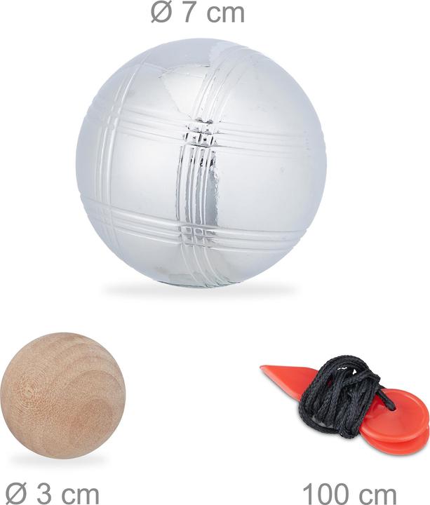 Actual product image Relaxdays Boule balls (3 x, 70 mm)