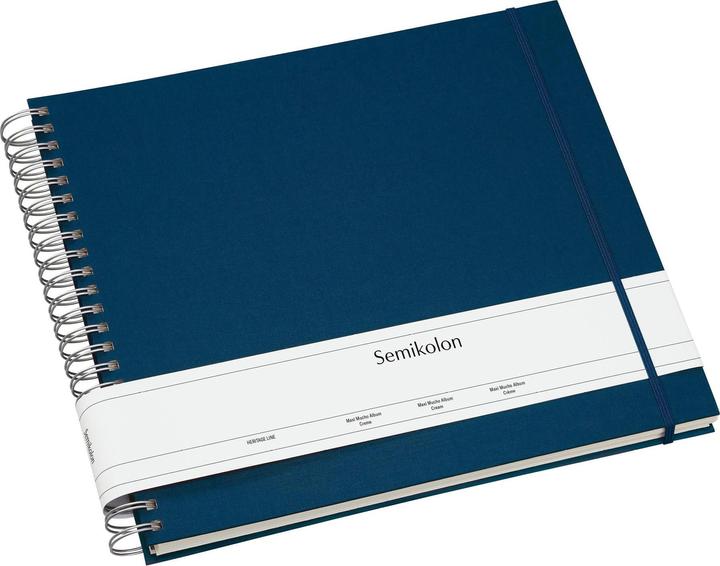 Semikolon Fotoalbum Maxi Mucho Marineblau, Cremefarbige Seiten (10 x 15 cm, 9 x 13 cm)
