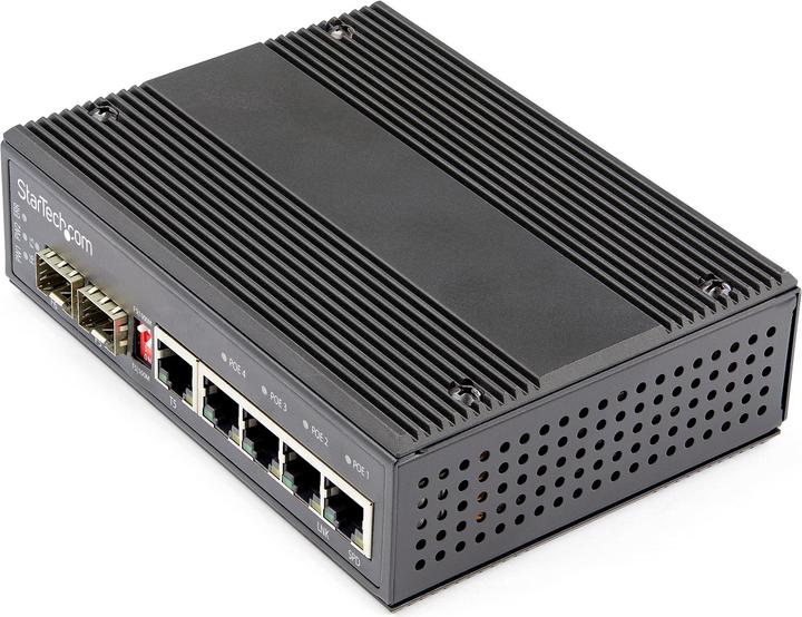 Actual product image StarTech .com Industrial 6 Port Gigabit Ethernet Switch (6 Ports)