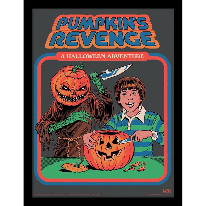Steven Rhodes Pumpkin's Revenge Framed Poster (40 x 30 cm)
