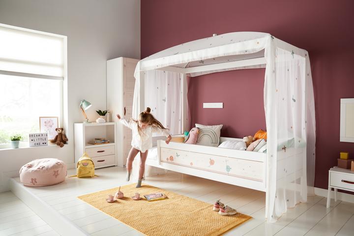 Produktbild Lifetime Kidsrooms Life Time Himmelbett Fairy mit Deluxe Lattenrost (90 x 200 cm)