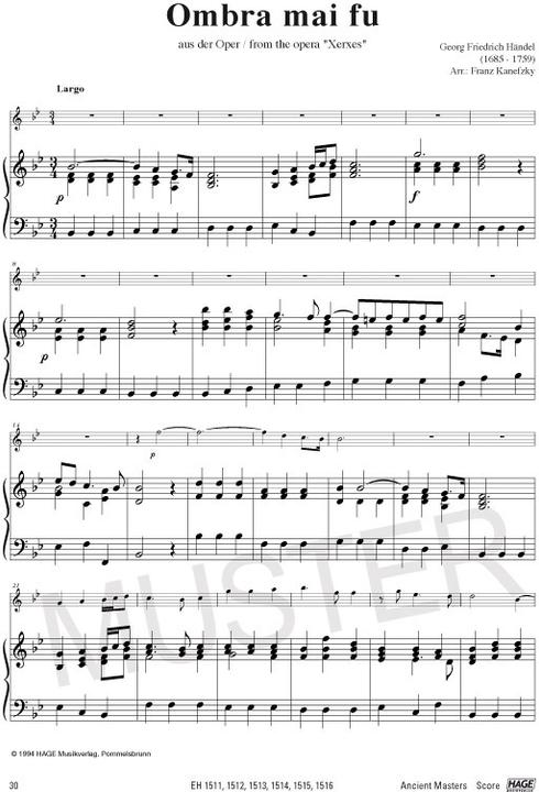 Image du produit Alte Meister für Querflöte und Klavier/Orgel (Anglais, Allemand, Franz Kanefzky, Helmut Hage, 2011)