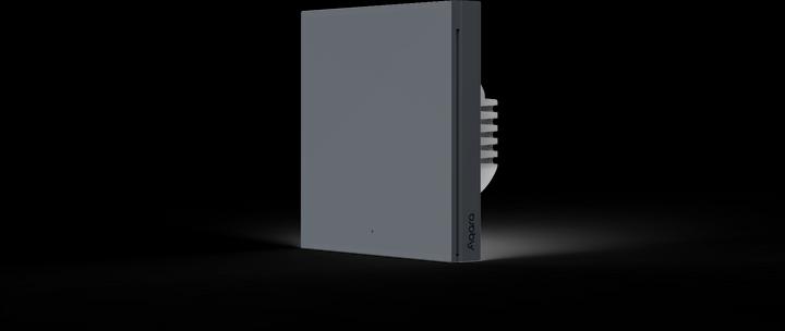 Actual product image Aqara Smart Wall Switch H1 Grey With Neutral, Single Rocker (Zigbee)