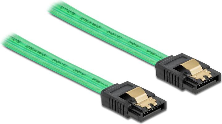 Immagine prodotto Delock Cavo SATA effetto luce UV verde 0,3 m