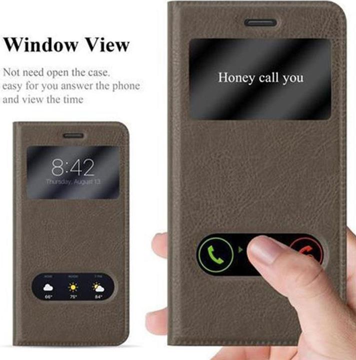 Produktbild Cadorabo Book mit View Doppelfenster Cover (Huawei P8 Lite (2017))