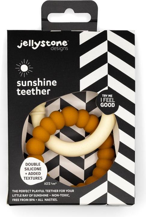 Actual product image Jellystone Designs Sunshine Teether - honey oatmeal (JSD0705)