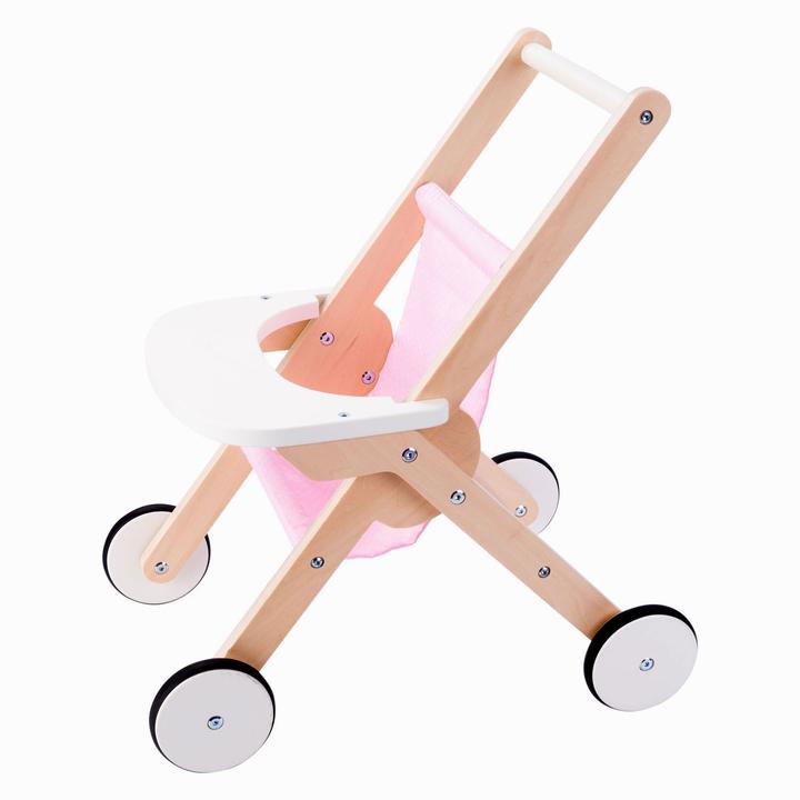 Produktbild Engelhart Puppenwagen aus Holz, Rosa