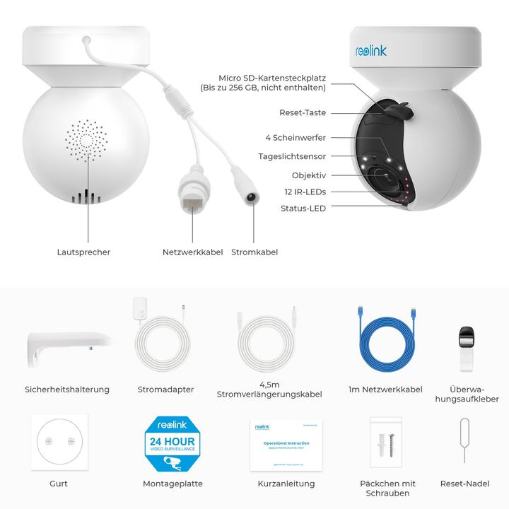 Produktbild Reolink E Series E540-5MP (2560 x 1920 Pixels)