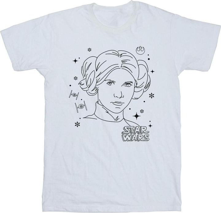 Produktbild Star Wars Episode IV: A New Hope Leia Christmas Sketch TShirt (XL)