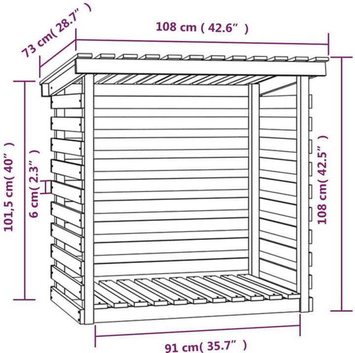 Produktbild VidaXL Paisas (108 x 108 x 108 cm)