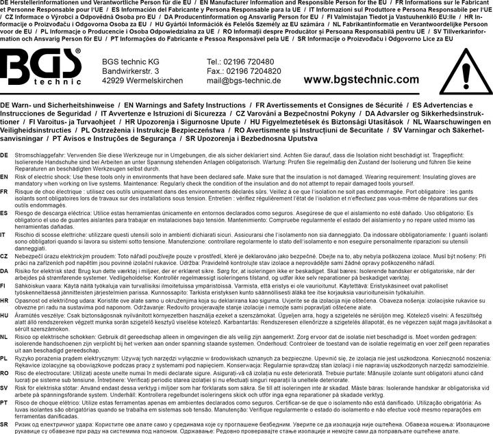 Immagine prodotto BGS Cacciavite e chiave a bussola per elettricisti esagonale 13 mm Lunghezza della lama 125 mm (esagono)