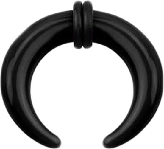 Star Piercing Dehnsichel schwarz (Acryl, ohne Messing)