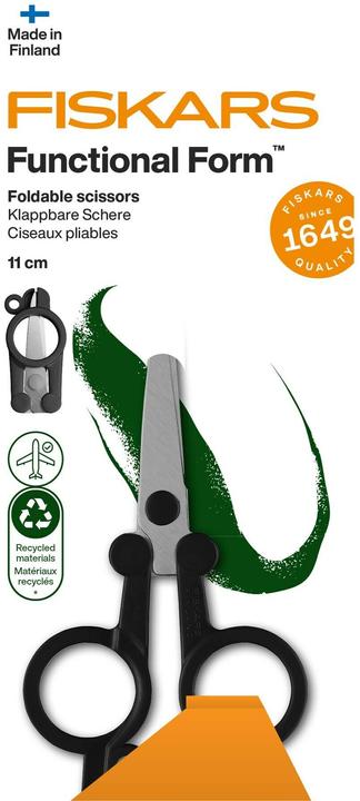 Produktbild Fiskars Schere FF 11 cm, rostfreier Stahl, Bedienungsseite (11 cm)