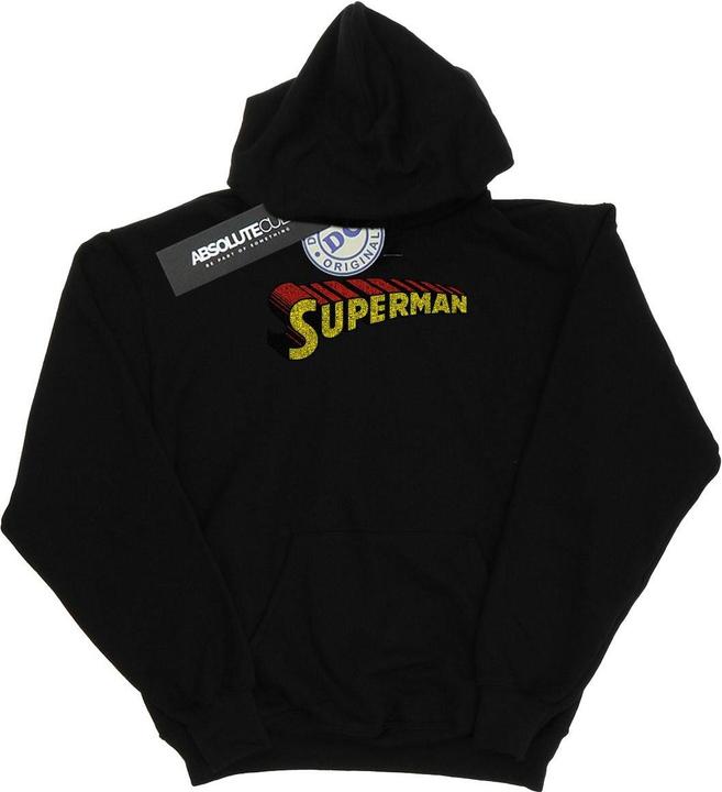 Superman Telescopic Crackle Logo Kapuzenpullover (L)