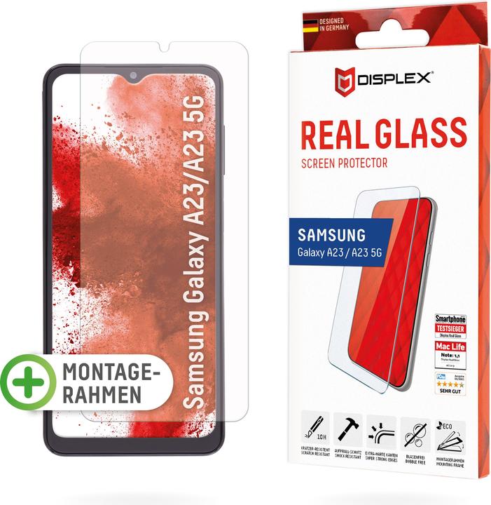 Immagine prodotto Displex Real Glass, 2D Panzerglas (1 Pezzo/i, Samsung Galaxy A23 5G, Samsung Galaxy F13, Samsung Galaxy M13, Samsung Galaxy A23, Samsung Galaxy M23, Samsung Galaxy M33)