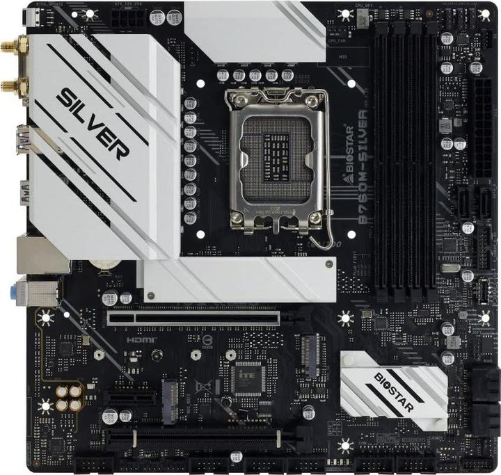 Biostar B760M-Silver (LGA 1700, Intel B760, mATX)