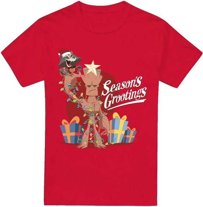 Actual product image Guardians of the Galaxy Mens Seasons Grootings T-Shirt (XXL)