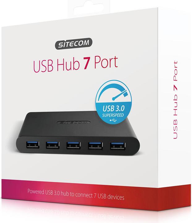 Produktbild Sitecom CN 084 Hub 7 x SuperSpeed USB 3.0 (USB-A, 7 Ports)