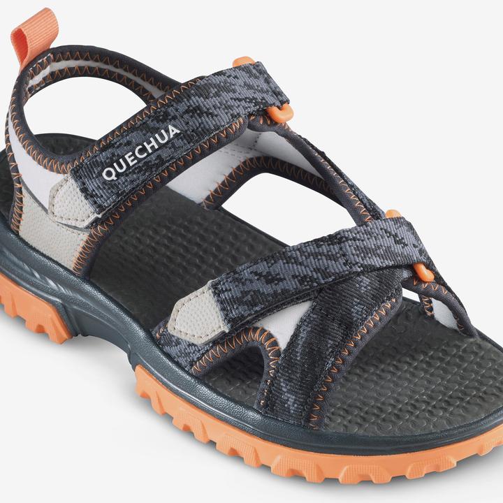 Actual product image Quechua Sandalen Kinder Wandern - NH500 grau/schwarz (35)