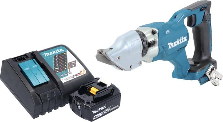 Actual product image Makita DJS 200 RM1 Battery Sheet Metal Shears 18 V 2.0 mm Brushless + 1x Battery 4.0 Ah + Charger