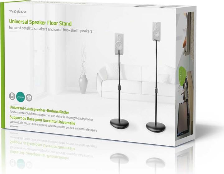 Produktbild Nedis SPMT2750BK (1 Paar, Ständer, Höhenverstellbar)