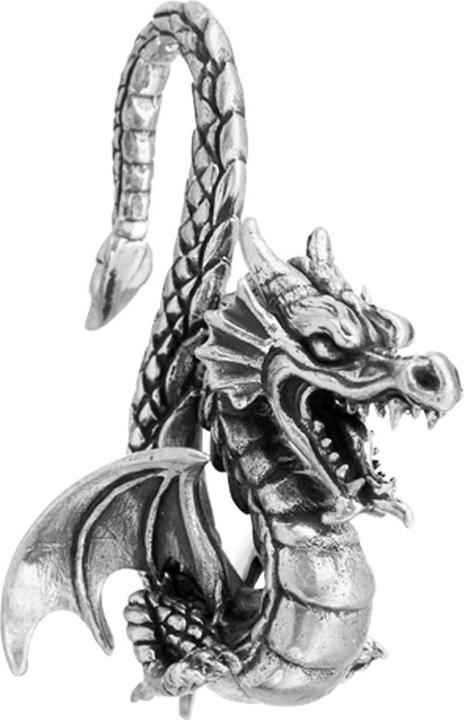 Star Piercing Ohrgewicht silber Drachen (Messing)