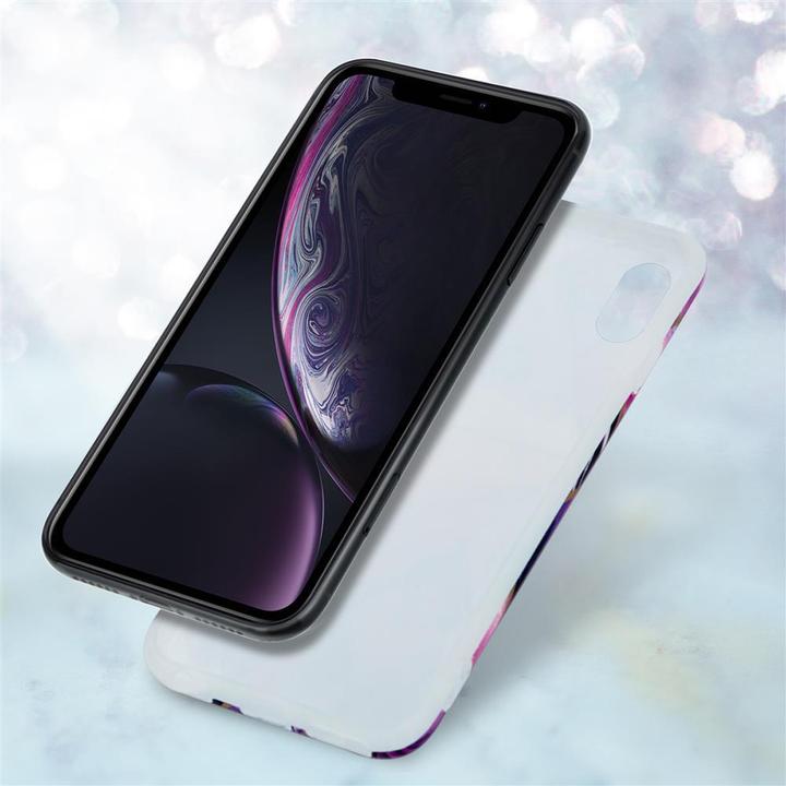 Image du produit Cadorabo Couverture IMD TPU Marbre coloré (Apple iPhone XR)