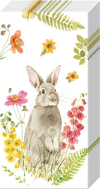 Image du produit IHR Mouchoirs en papier "Lapin de Pâques au printemps".